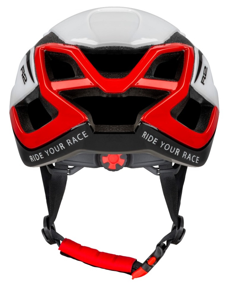 R2 helma AERO bílá, černá, červená