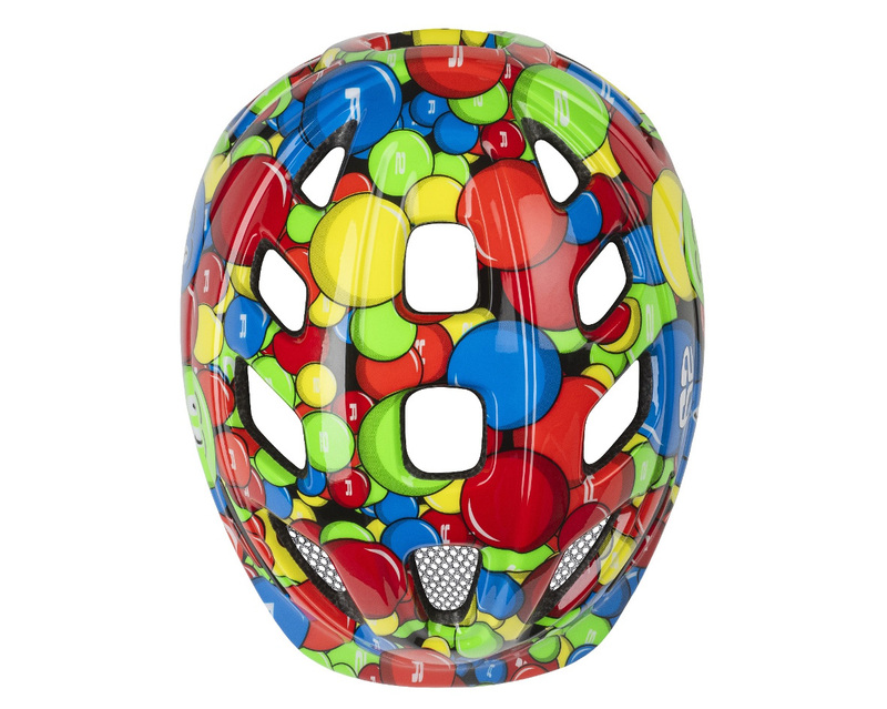 R2 dětská helma BUNNY neon zelená, modrá, červená