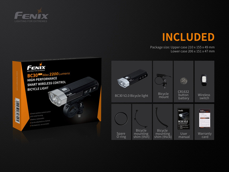 Fenix světlo Fenix BC30 V.2 + nabíjecí USB sada 3500 mAh