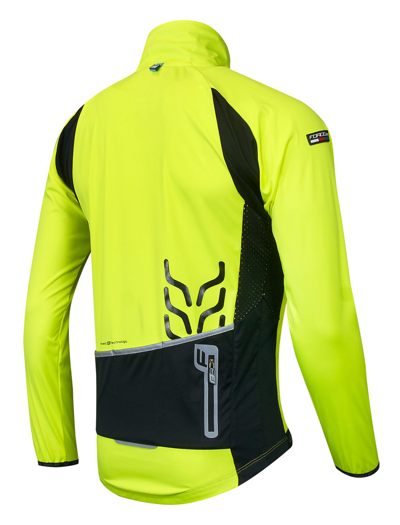 Force bunda X80 tenký softshell, UNI, fluo