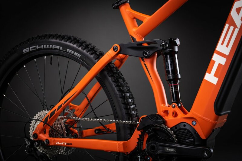 Head horské elektrokolo TERNI orange matt