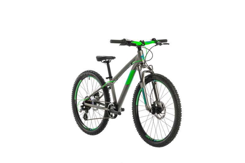 Cube dětské kolo ACID 240 DISC grey neongreen