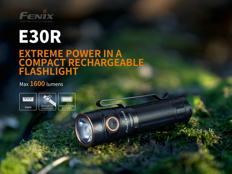 Fenix nabíjecí LED svítilna E30R
