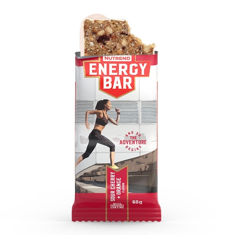 Nutrend tyčinka ENERGY BAR - 60g, višeň+pomeranč