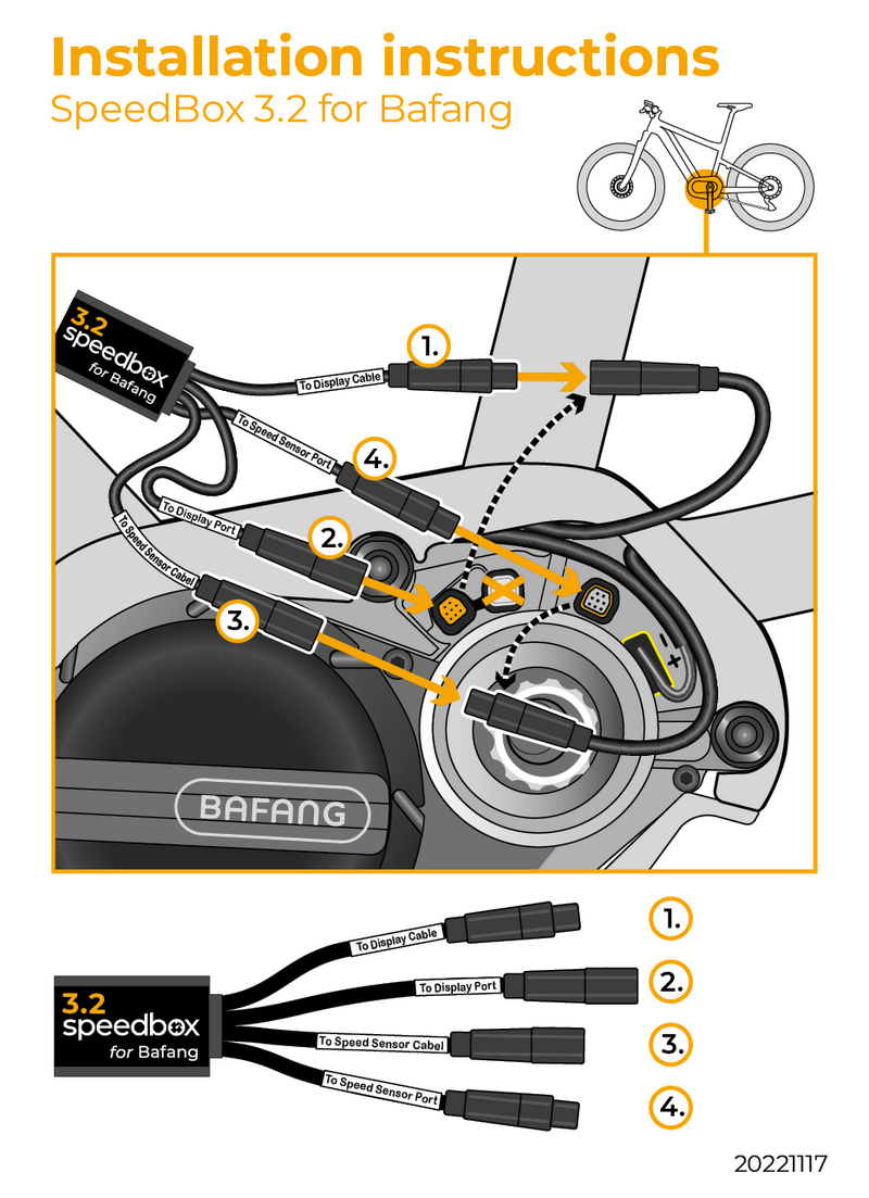 Speedbox tuningový čip 3.2 pro Bafang (M410, M500, M510)