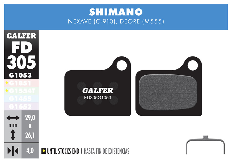 Galfer brzdové destičky FD305 - Shimano
