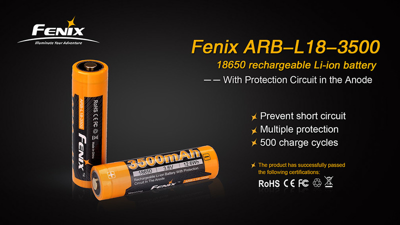 Fenix dobíjecí baterie Fenix 18650 (Li-Ion)