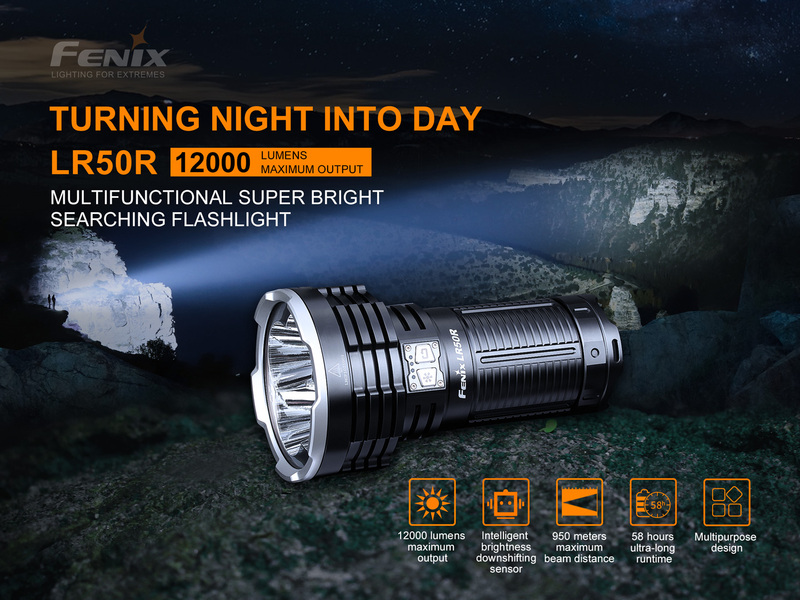 Fenix nabíjecí LED svítilna LR50R