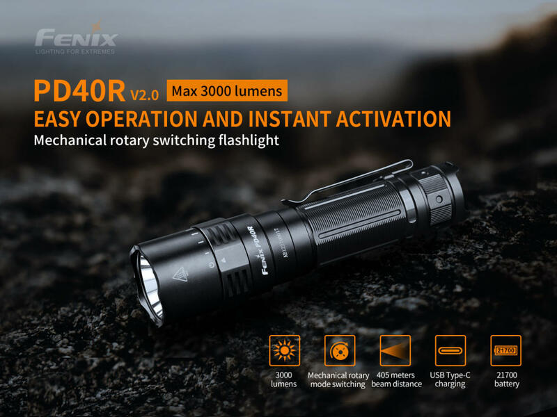 Fenix nabíjecí LED svítilna PD40R V2.0