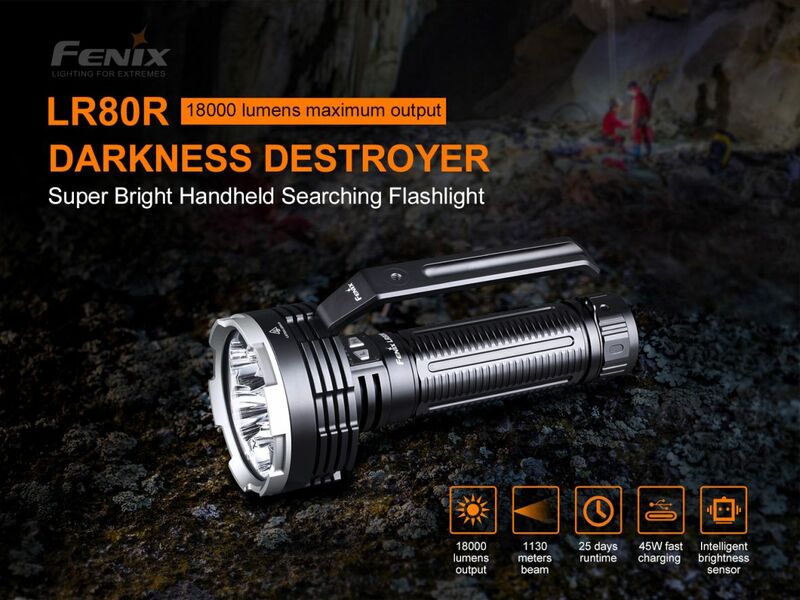 Fenix nabíjecí LED svítilna LR80R