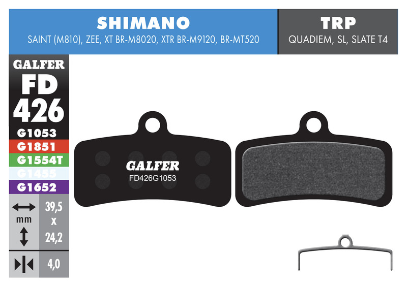 Galfer brzdové destičky FD426 - Shimano, Tektro, TRP