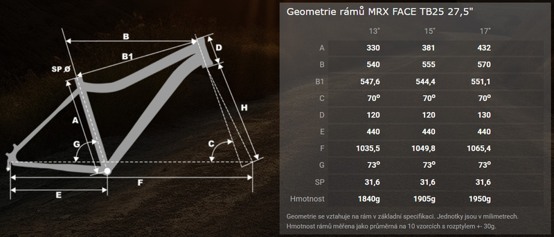 MRX BARBUS FACE 27,5 DEORE 1x10 disc