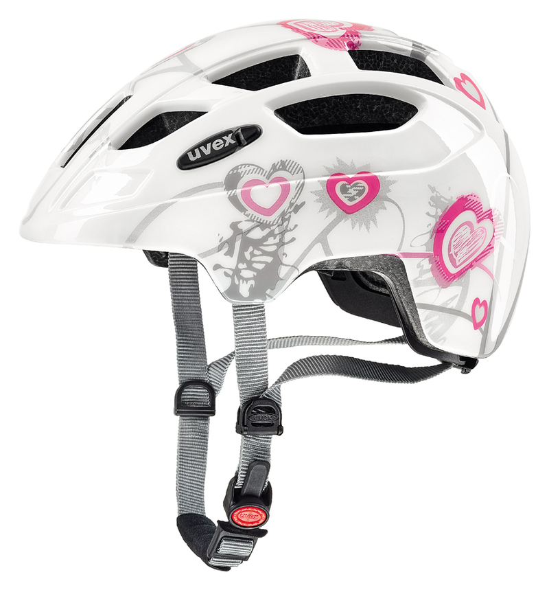Uvex helma FINALE JUNIOR heart white pink