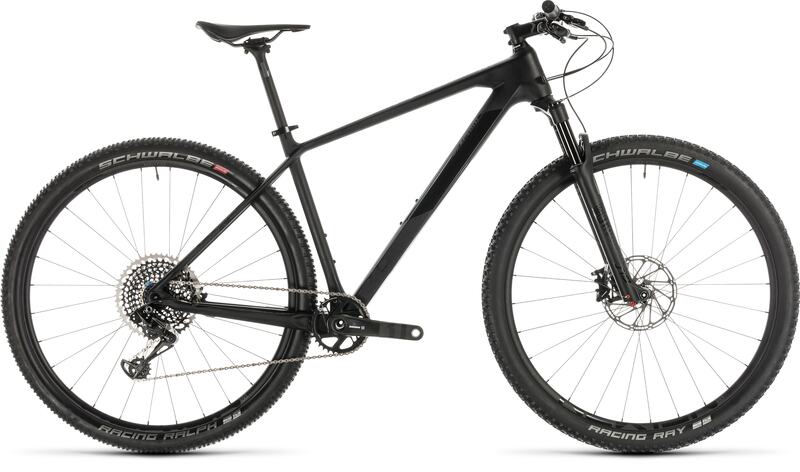 Cube horské kolo REACTION C:62 SLT carbon black glossy