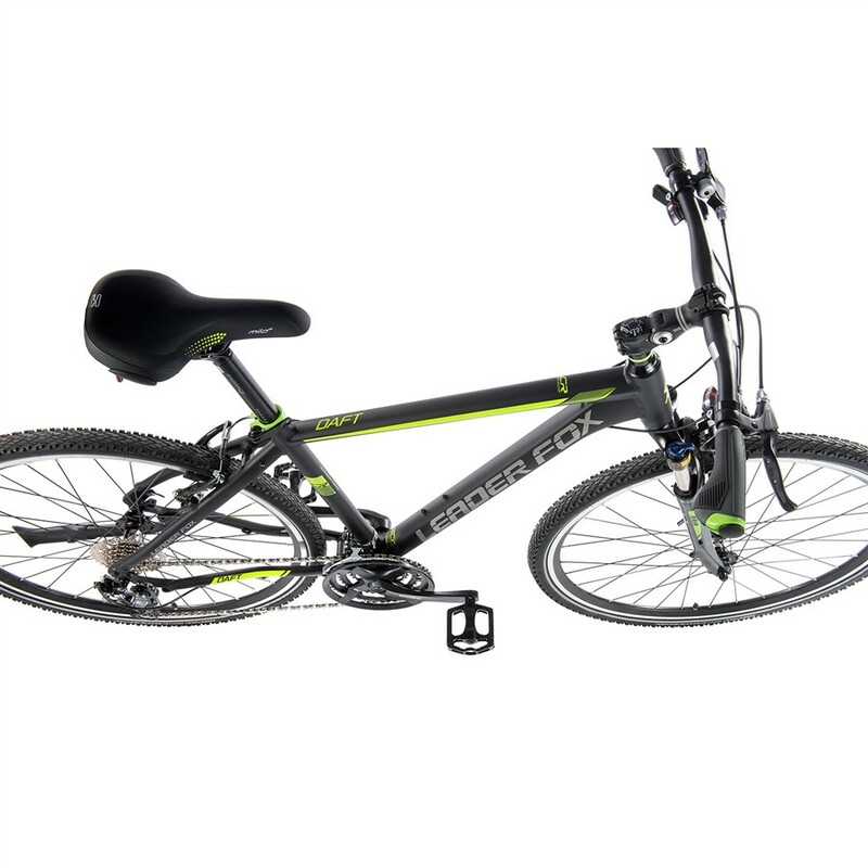 Leader Fox krosové kolo DAFT černá mat/zelená