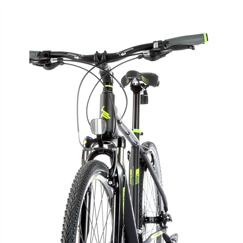 Leader Fox krosové kolo DAFT černá mat/zelená