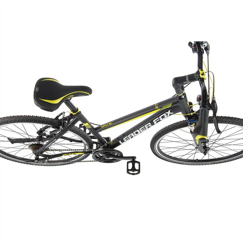 Leader Fox krosové kolo VIATIC dámské černá mat/žlutá