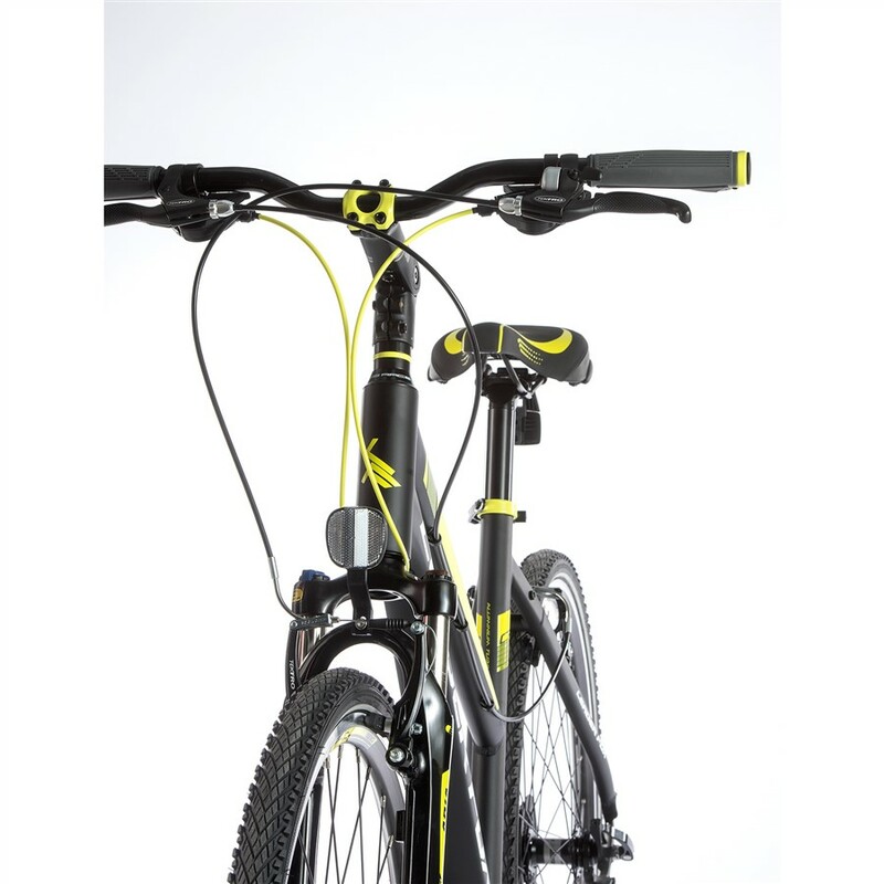 Leader Fox krosové kolo VIATIC dámské černá mat/žlutá