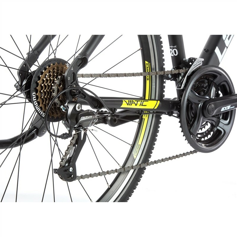 Leader Fox krosové kolo VIATIC dámské černá mat/žlutá