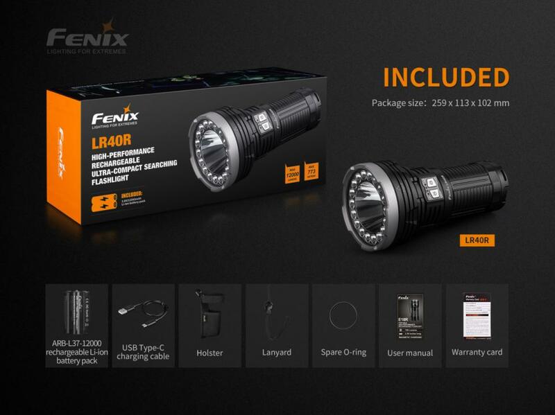 Fenix nabíjecí LED svítilna LR40R