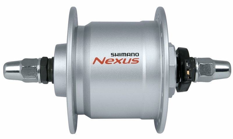 Shimano náboj NEXUS DH-C3000 přední s dynamem 6V/3W, 36 děr, stříbrný