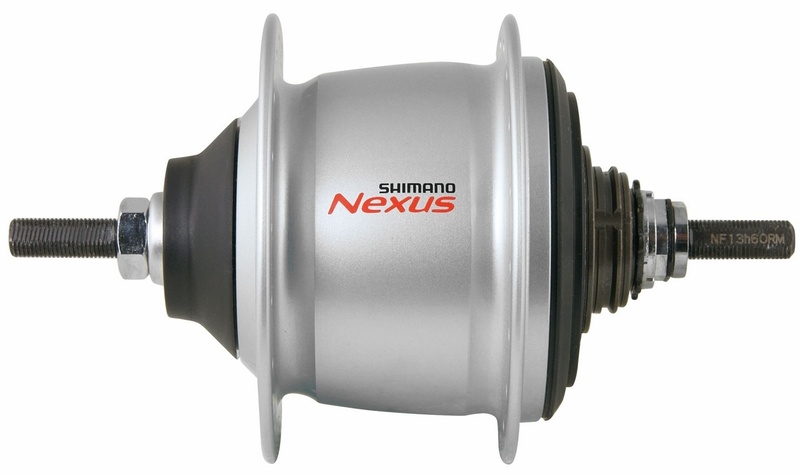 Shimano náboj zadní NEXUS SG-C600, 36 děr, stříbrný - bez pastorku