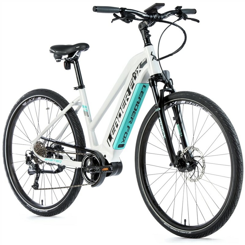 Leader Fox krosové elektrokolo EXETER dámské bílo/zelené