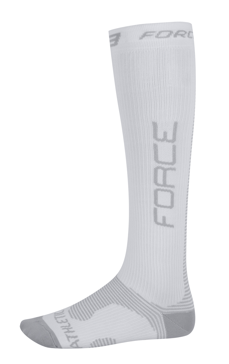Force ponožky kompresní ATHLETIC PRO bílé