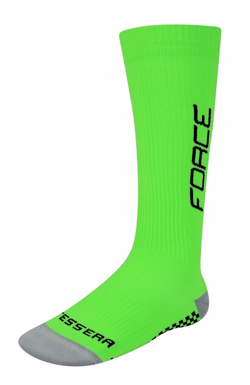 Force ponožky kompresní TESSERA WIDE, širší zelené