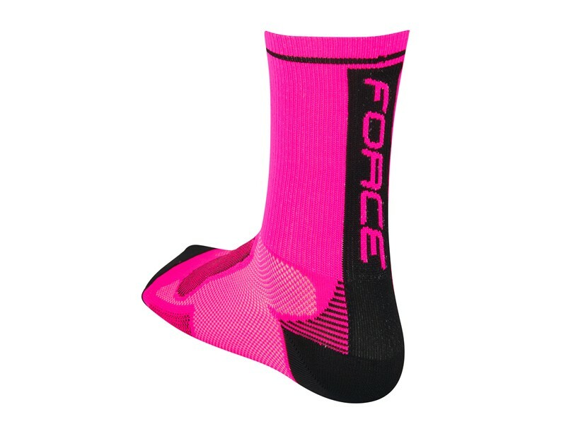Force ponožky LONG,  růžovo-černé