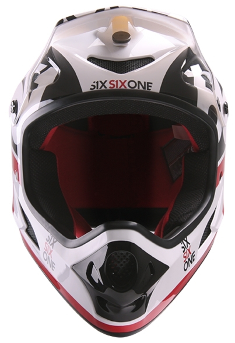 SixSixOne přilba Comp II red/black