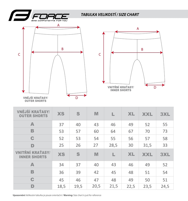 Force kraťasy BLADE MTB s odnímatelnou vložkou, černé