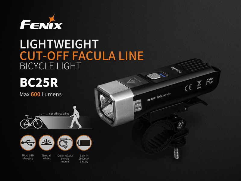 Fenix nabíjecí světlo BC25R