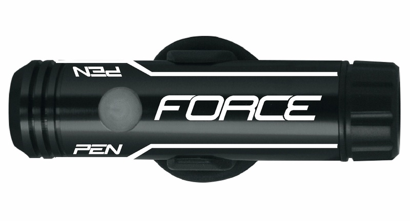 Force světlo přední PEN 200 lm, USB, černé