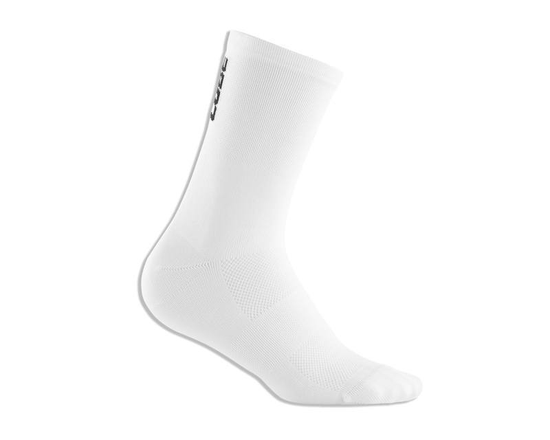 Cube ponožky HIGH CUT ROAD/XC Blackline white