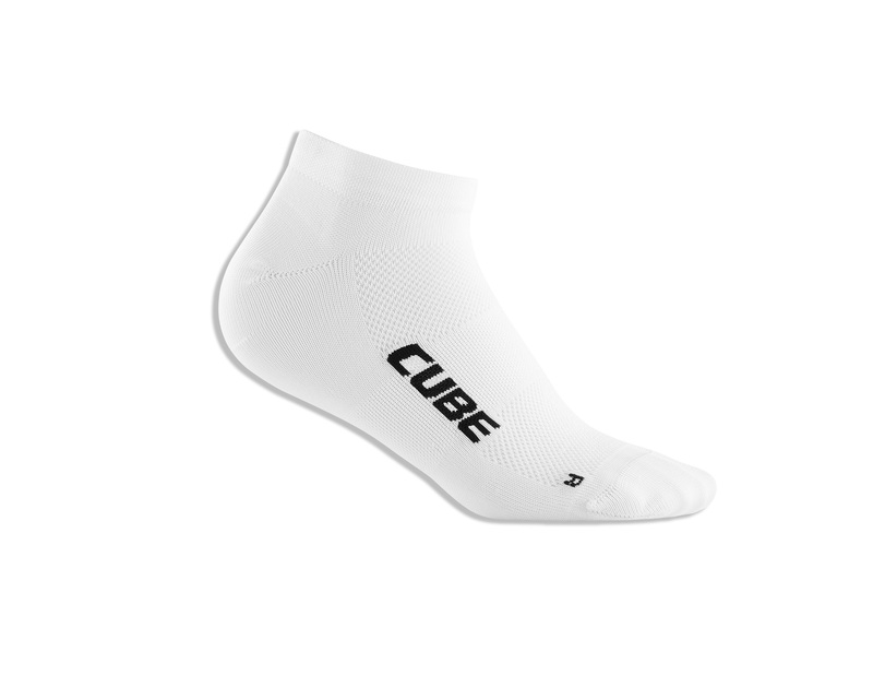 Cube ponožky LOW CUT ROAD/XC Blackline white