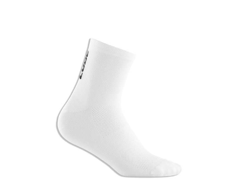 Cube ponožky MID CUT ROAD/XC Blackline white