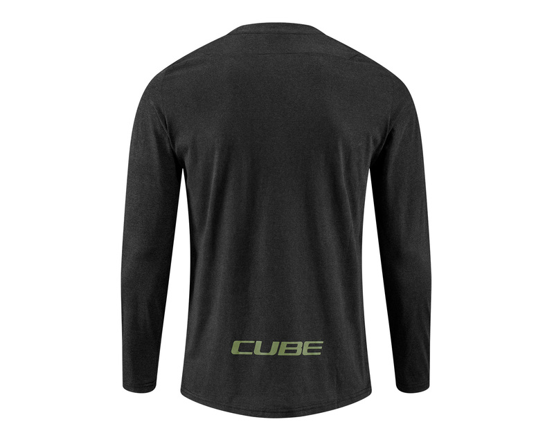 Cube dres MTB Round Neck Jersey FLOW L/S black