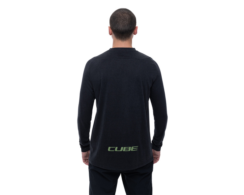 Cube dres MTB Round Neck Jersey FLOW L/S black