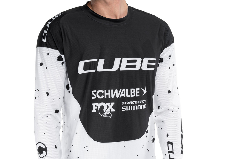 Cube dres MTB Jersey X Factory Racing L/S black white