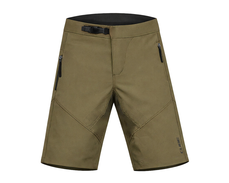 Cube volné kraťasy MTB Enduro Short olive
