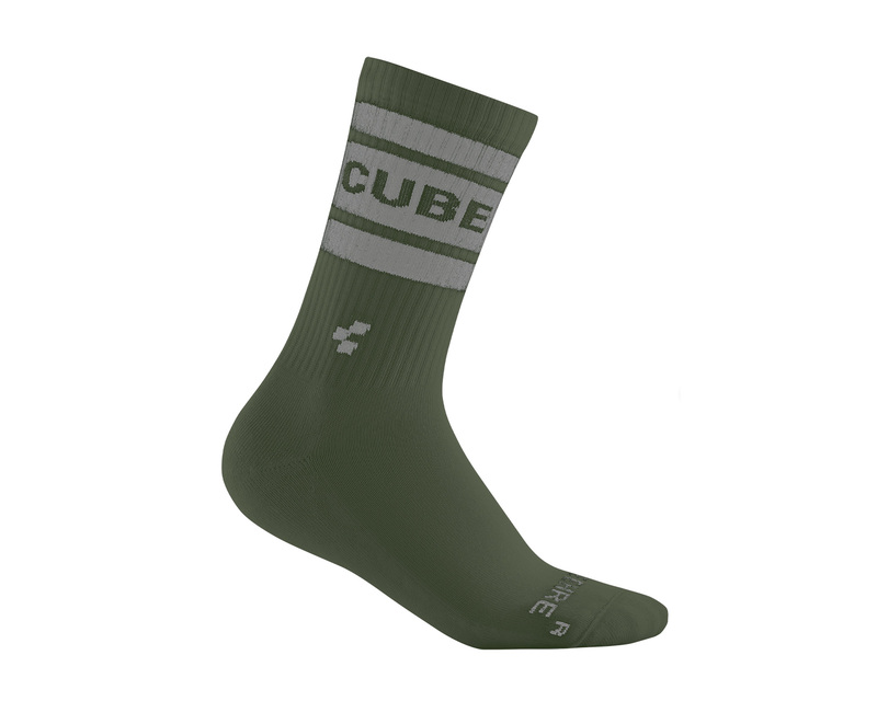 Cube ponožky AFTER RACE HIGH CUT olive