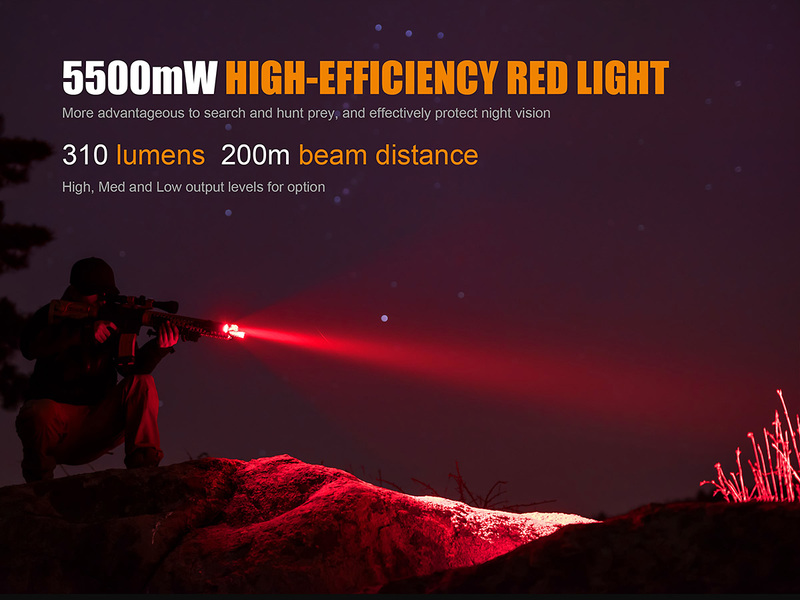 Fenix taktická LED svítilna TK25 Red
